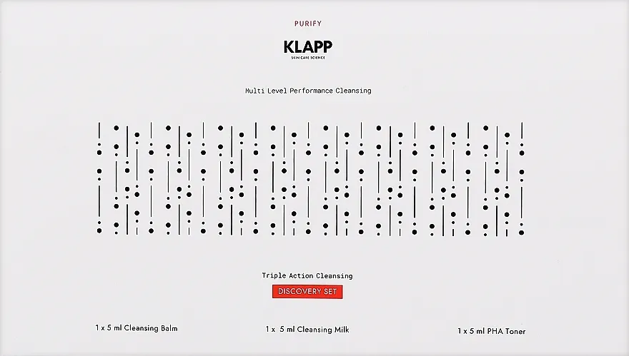 Klapp Multi Level Performance Purify (f/milk/5ml + f/balm/5ml + toner/5ml) Set