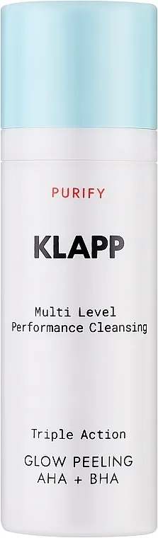 Klapp Multi Level Performance Purify Triple Action Glow Peeling With AHA + BHA Kompleksan piling za sjaj kože