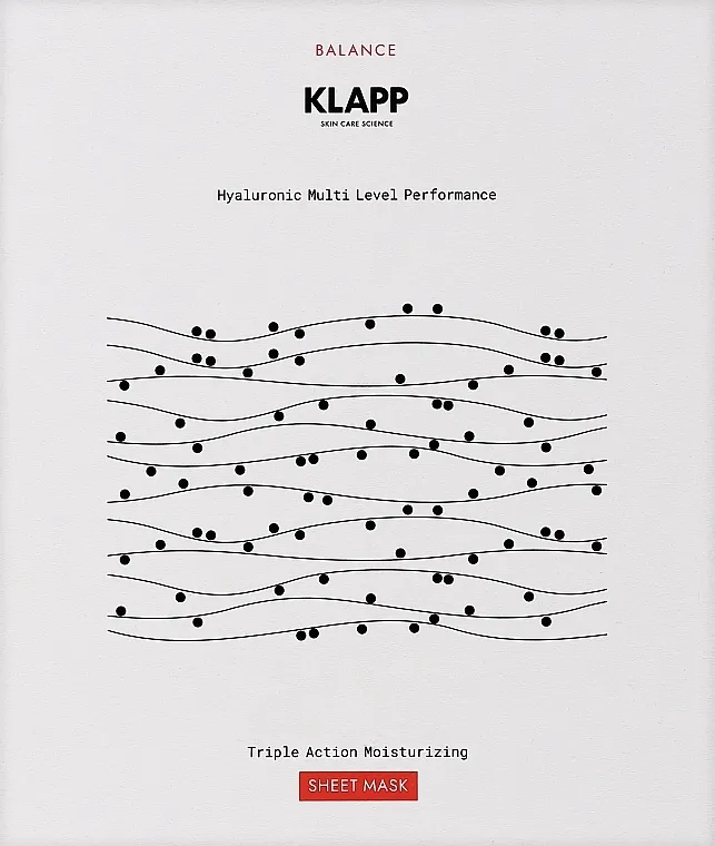 Klapp Triple Action Moisturizing Sheet Mask Maska za lice