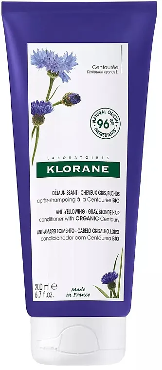 Klorane Anti-Yellowing Gray Blonde Hair Conditioner Regenerator protiv žutih tonova