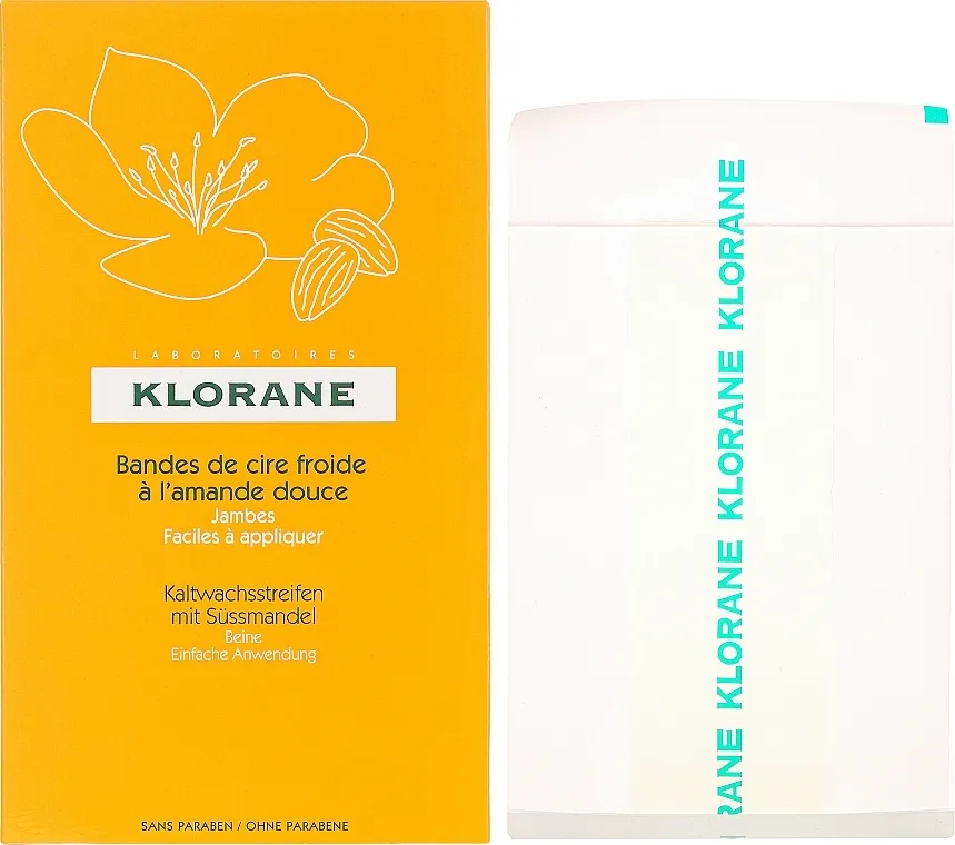 Klorane Cold Wax Strips Voštane trake s bademima za noge