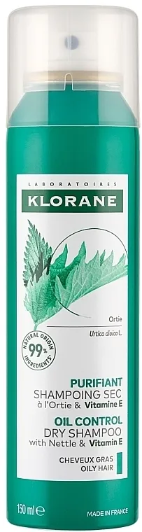 Klorane Dry Shampoo With Nettle And Vitamin E Šampon za suvu kosu sa koprivom i vitaminom E
