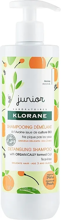 Klorane Junior Peach Detangling Shampoo Šampon od breskve