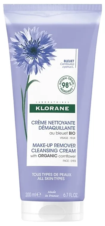 Klorane Make-Up Remover Cleansing Cream With Organic Cornflower Čišćenje krema za uklanjanje šminke sa lica i očiju