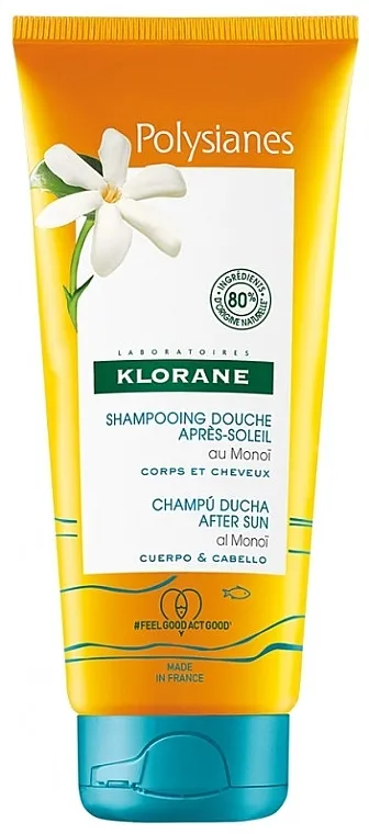 Klorane Polysianes After-Sun Shower Shampoo Monoi Šampon gel za tuširanje