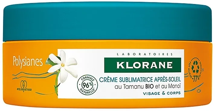 Klorane Polysianes After-Sun Sublimating Cream Tamanu and Monoi Krema za poslije sunčanja