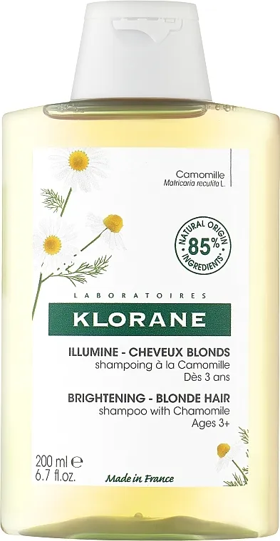 Klorane Shampoo with Chamomile Extract Šampon od kamilice za svijetlu kosu