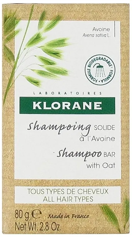 Klorane Solid Shampoo Bar with Oat Čvrsti šampon od zobenih pahuljica