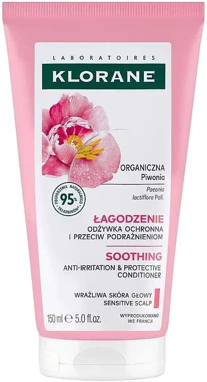 Klorane Soothing and Anti-Irritating Gel Conditioner Regenerator-gel za kosu s ekstraktom božura