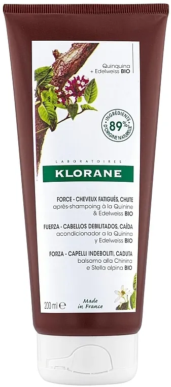 Klorane Strength Tired Hair &amp; Fall Conditioner With Quinine And Edelweiss Organic Regenerator za kosu s runolistom