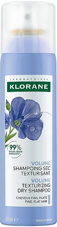 Klorane Volume Texturizing Dry Shampoo Suvi šampon od lana za tanku kožu