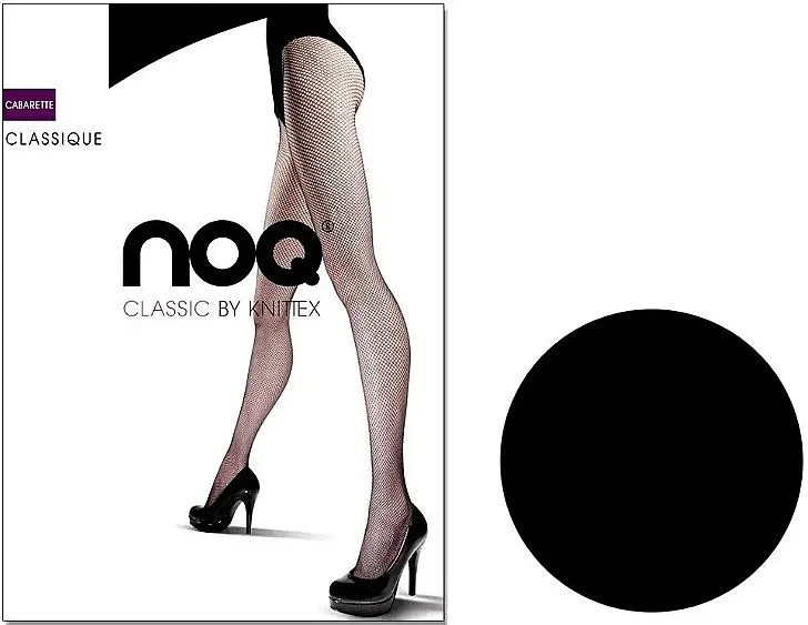 Knittex Mrežaste ženske hulahopke "Classique", 20 Den, nero
