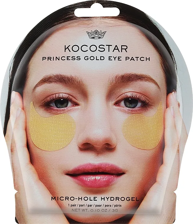 Kocostar Princess Eye Patch Gold Hidrogel flasteri za oči, zlatni