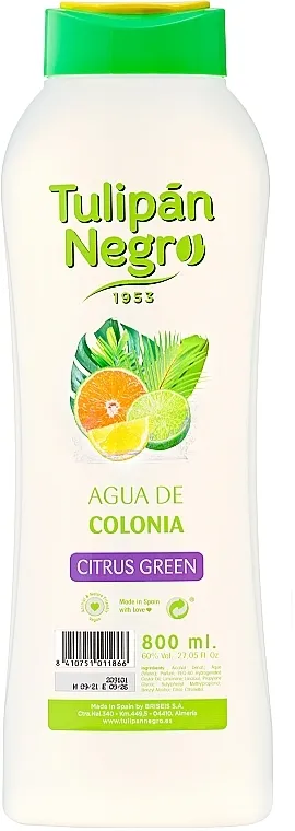 Kolonjska voda Tulipan Negro Citrus Green