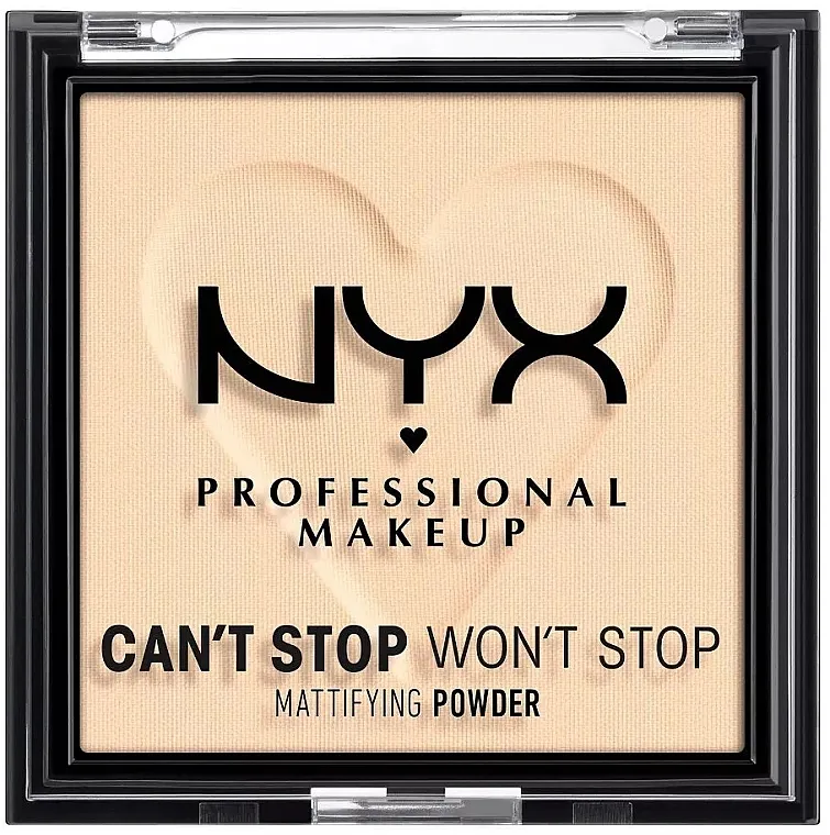 Kompaktni matirajući puder za lice NYX Professional Makeup Can't Stop Won't Stop Mattifying (01 -Fair)
