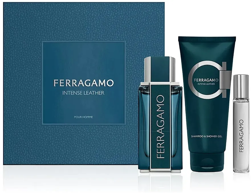 Komplet (edp/100ml + edp/min/15ml + gel za tuširanje/100ml) Ferragamo Intense Leather