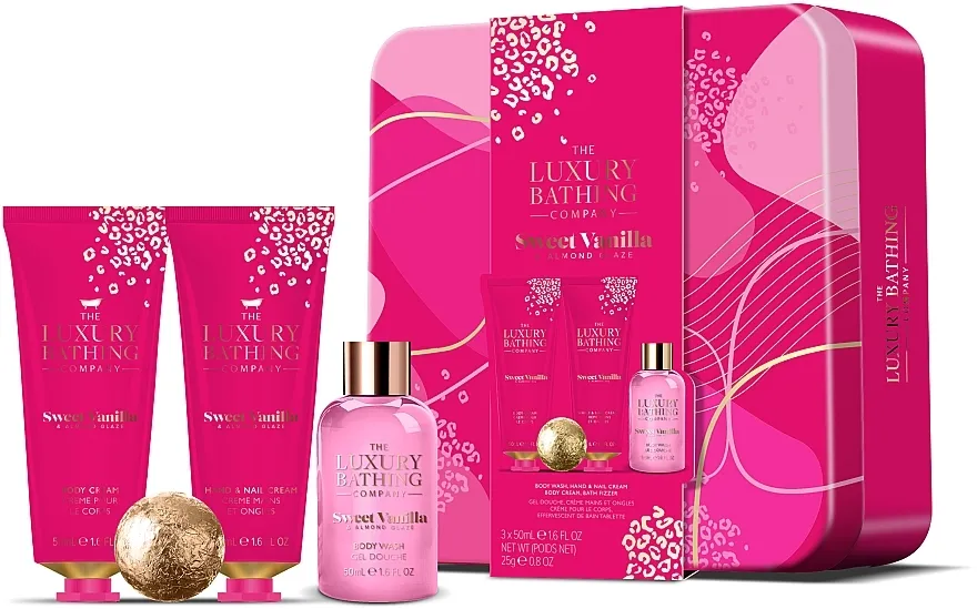 Komplet Grace Cole The Luxury Bathing Relax&amp;Unwind Set (sh/gel/50ml+b/cr/50ml+h/cr/50ml+ bath/bomb/25g)