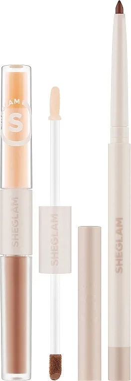 Komplet za usne Sheglam Soft 90's Glam Lip Liner And Lip Duo Set Pouty Nude Lip Set