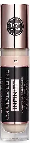 Korektor za lice Makeup Revolution Conceal &amp; Define Infinite Longwear Concealer XL