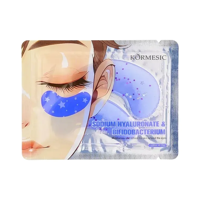Kormesic Sodium Hyaluronate &amp; Bifidobacterium Eye Mask Hidrogelske flastere za oči sa natrijum hijaluronatom i bifidobakterijama