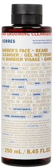 Korres Athenian Grooming Barber's Face &amp; Beard Cleanser Čistač za lice i bradu