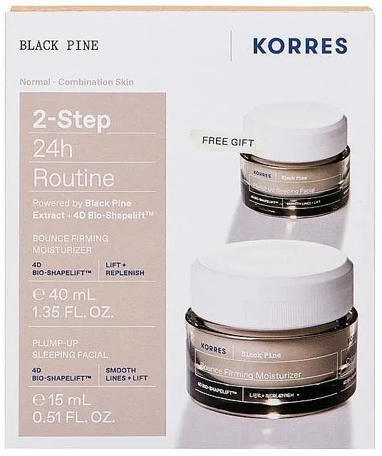 Korres Black Pine (day/cr/40ml + night/cr/15ml) Set