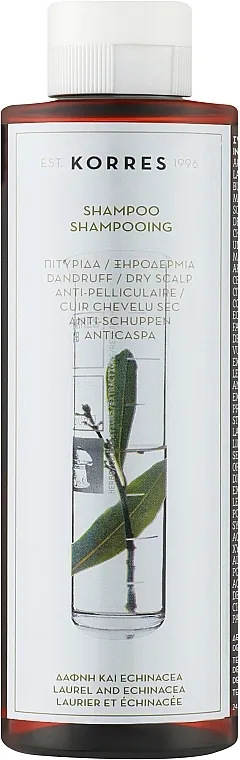 Korres Laurel And Echincea Shampoo For Dry Scalps And Dandruff Šampon protiv peruti za suho vlasište