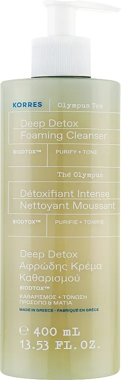 Korres Olympus Tea Cleansing Foaming Cream Pjenušava krema od čaja za čišćenje