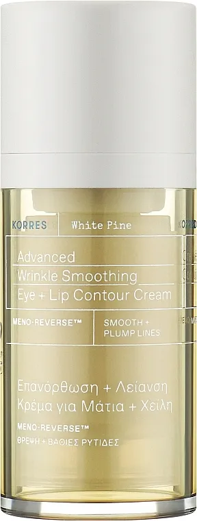 Korres White Pine Advanced Wrinkle Smoothing Eye + Lip Contour Cream Krema za kožu oko očiju i usana