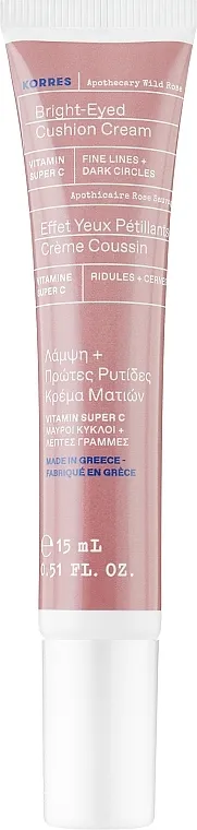 Korres Wild Rose Brightening First Wrinkles &amp; Dark Circles Eye Cream Osvjetljujuća krema za područje oko očiju od divlje ruže