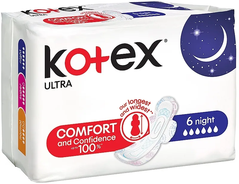 Kotex Ultra Night Higijenski ulošci, 6 kom