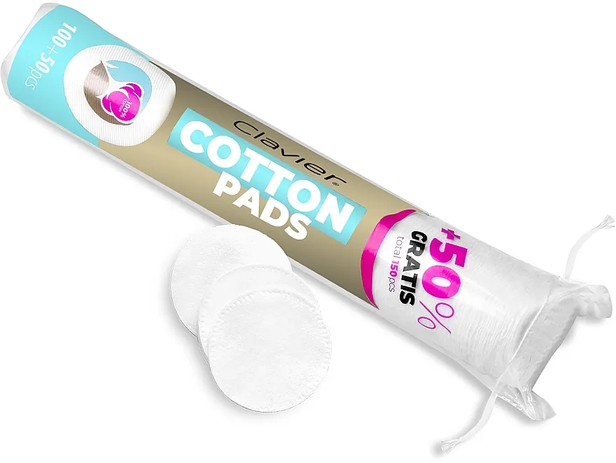 Kozmetički pamučni jastučići, 150 komada Clavier Cotton Pads