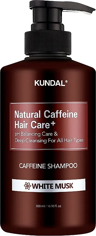 Kundal Natural Caffeine &amp; Intensive Scalp Care Shampoo Šampon Beli Mošus