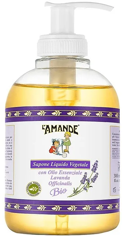 L'amande Marseille Lavendel Organic Liquid Soap Tečni sapun sa lavandom