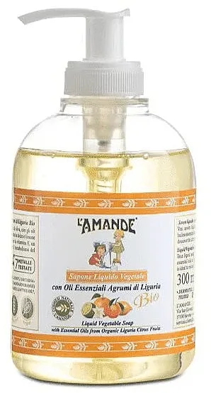 L'Amande Regionali Agrumi Di Liguria Liquid Vegetable Soap Tečni sapun 'Citrusi iz Ligurije'