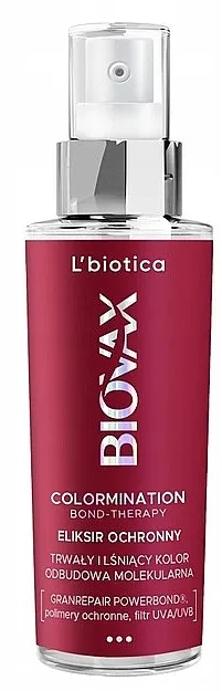L'Biotica Biovax Colormination Bond-Therapy Eliksir Obnavljajući zaštitni eliksir za kosu