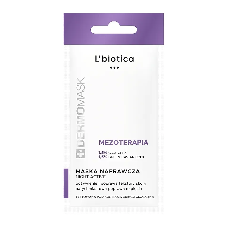 L'biotica Dermomask Biostimulation Night Active Repair Mask Noćna maska ​​za lice "Biostimulacija"