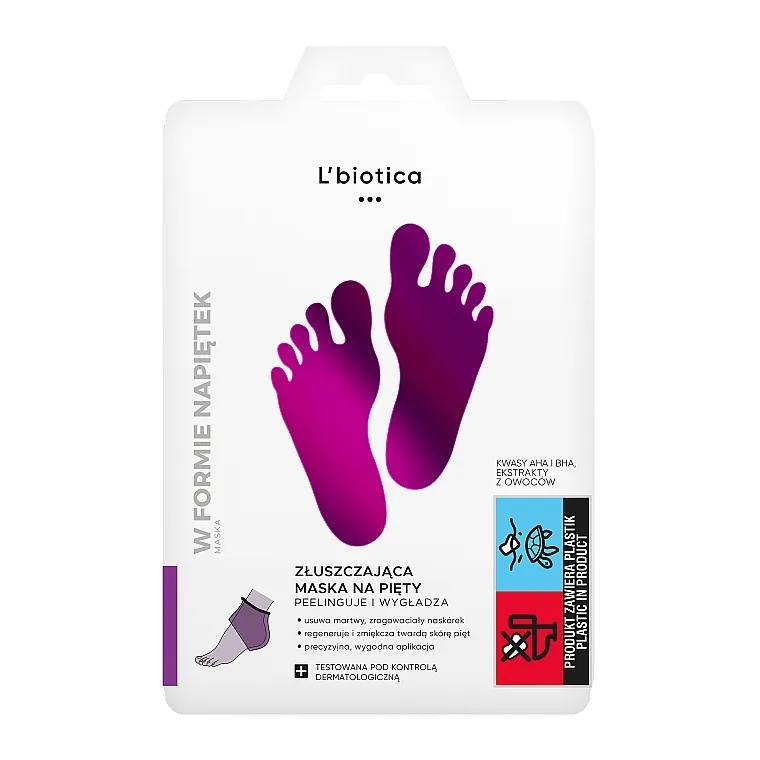 L'biotica Heel Exfoliating Mask Piling maska ​​za pete