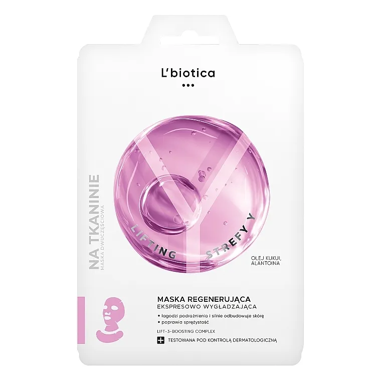L'Biotica Lifting Strefy Y Regenerišuća maska za lice