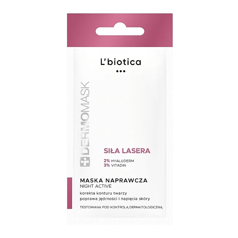 L'biotica Night Active Laser Power Mask Noćna maska ​​za lice "Laser power"