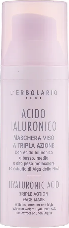 L'Erbolario Acido Ialuronico Maschera Viso a Tripla Azione Maska za lice hijaluronske kiseline