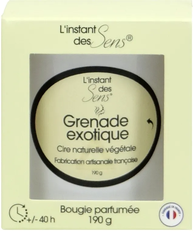 L'instant des Sens Exotic Pomegranate Scented Candle Mirisna sveća Egzotična nar