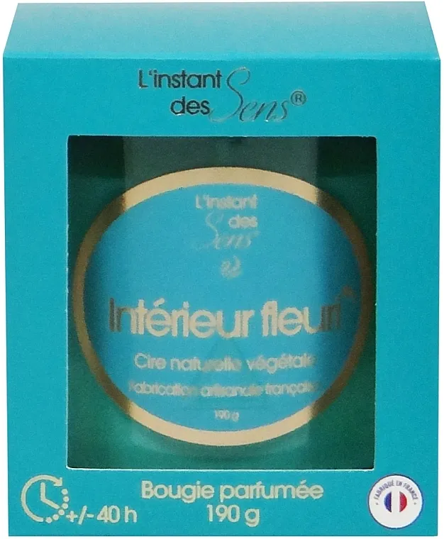 L'instant des Sens Flowery Interior Scented Candle Mirisna sveća Floral interior