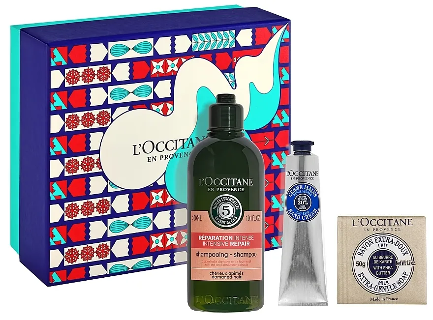 L'Occitane En Provence (shm/300ml + h/cr/75ml + soap/50g) Set
