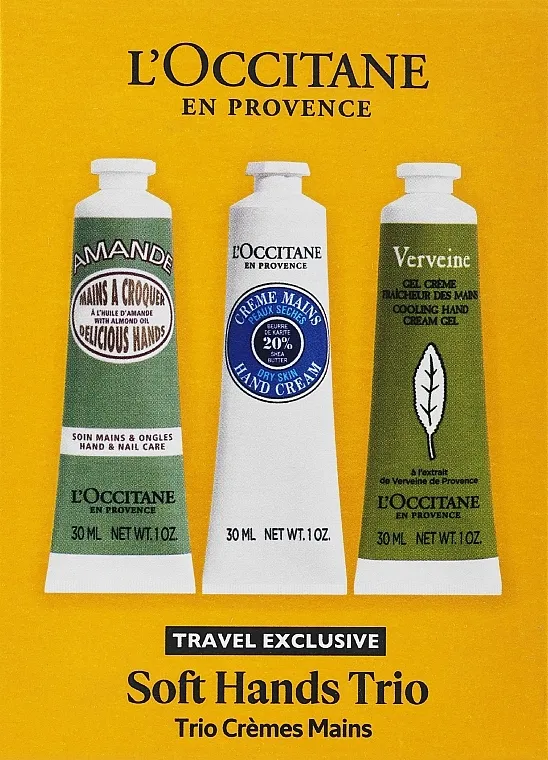 L'Occitane En Provence Soft Hands Trio Set (h/cr/3x30ml)