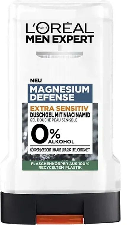 L'Oreal Men Expert Magnesium Defence Extra Sensitive Shower Gel Gel za tuširanje „Magnezijum zaštita“ za osetljivu kožu