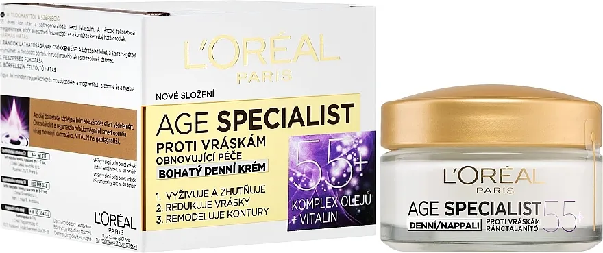 L'Oreal Paris Age Specialist 55+ Dnevna krema protiv bora