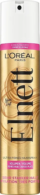L'Oreal Paris Elnett Volume Extra Strong Hairspray Lak za povećanje volumena kose, veoma jako učvršćivanje