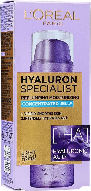 L'Oreal Paris Hyaluron Specialist Replumping Moisturizing Concrntrated Jelly Koncentrirani gel za lice
