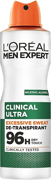 L'Oreal Paris Men Expert Clinical Ultra 96H Antiperspirant sprej